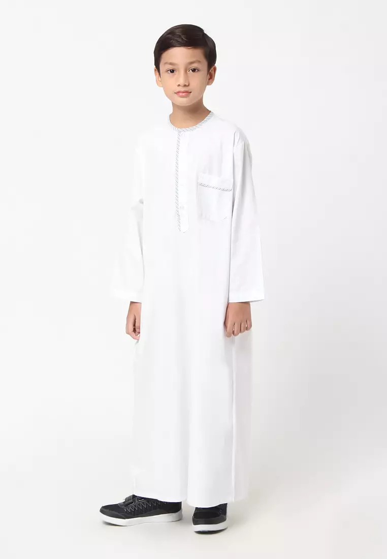 Gamis Jubah Anak Laki Laki GPA Yazid White