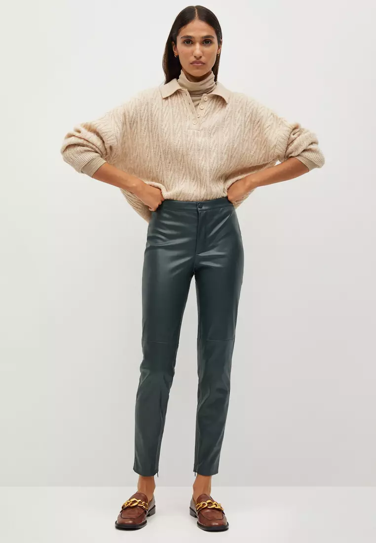 Faux Leather Trousers