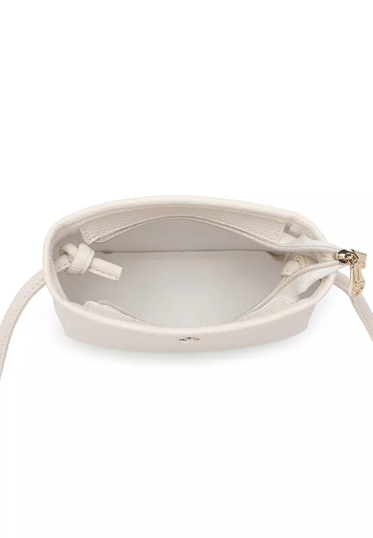2-In-1 Sling Bag & Zipper Pouch (二合一斜孭袋 & 小袋) - 米黃色