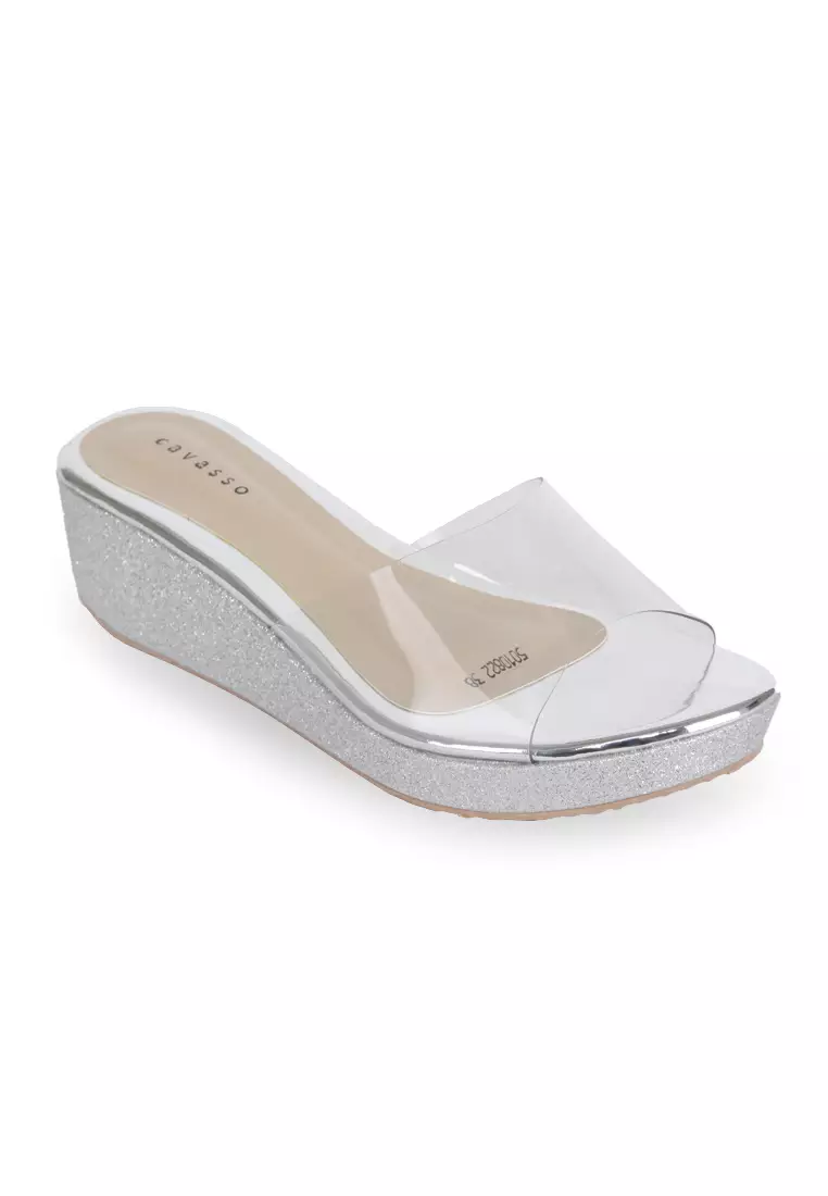 Cavasso Merina Wedges Silver