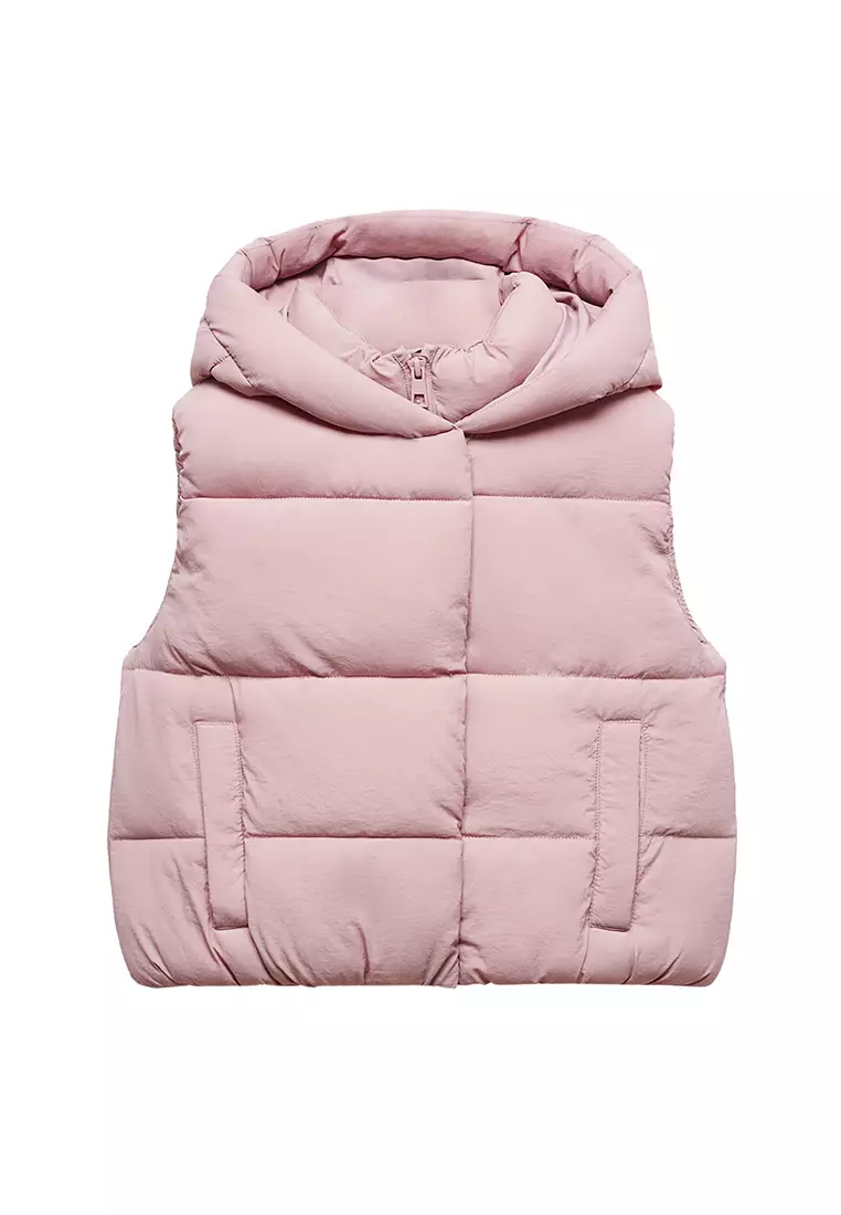 Buy MANGO KIDS Quilted Gilet With Hood 2024 Online | ZALORA Philippines