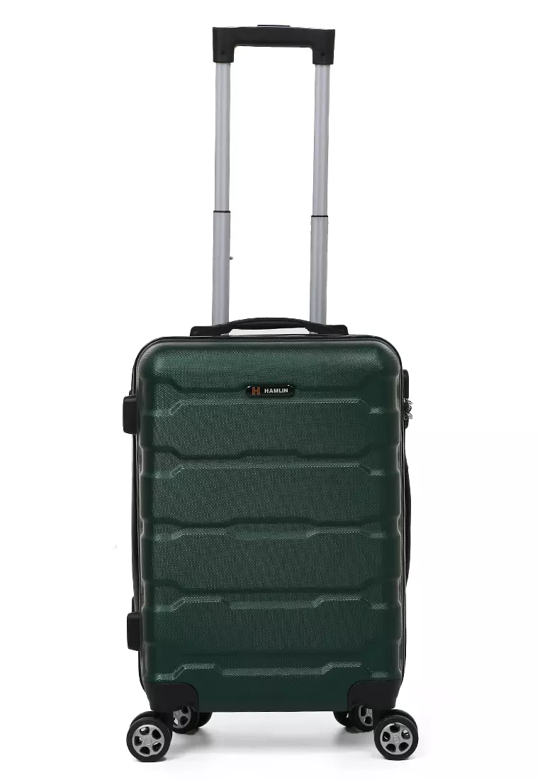 Carlton Koper Hardcase Unisex Size 20 Inch Tas Travel Combination Lock Large Compartment Material ABS+PVC Coated ORIGINAL - Green