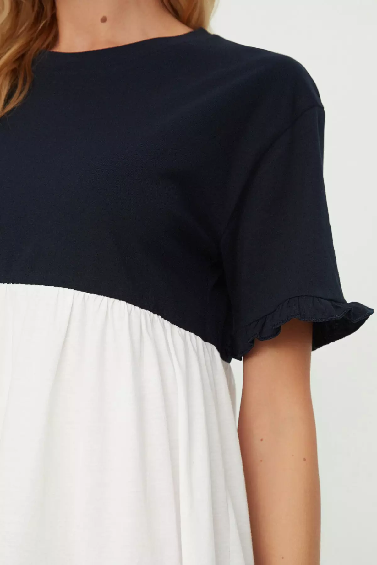 Cotton Color Block Dress
