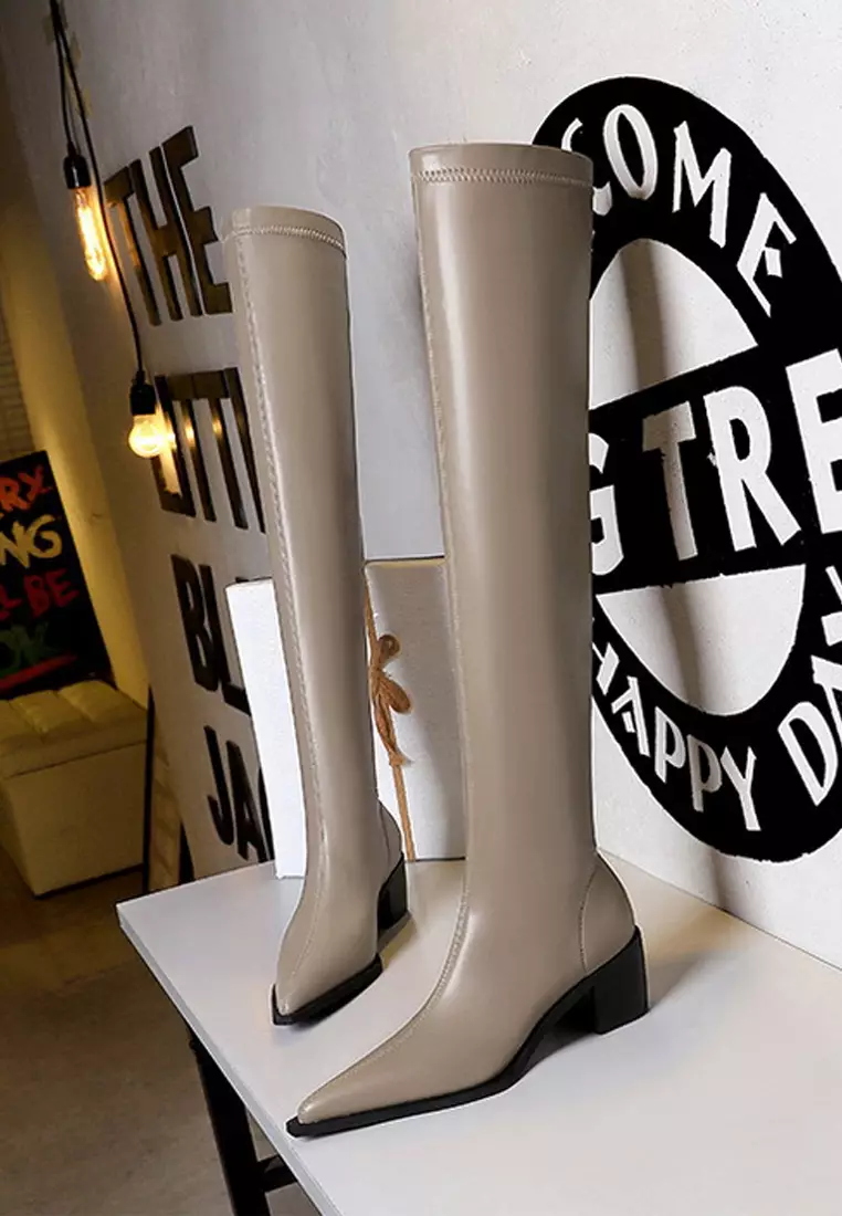Microfiber stretch clearance boots