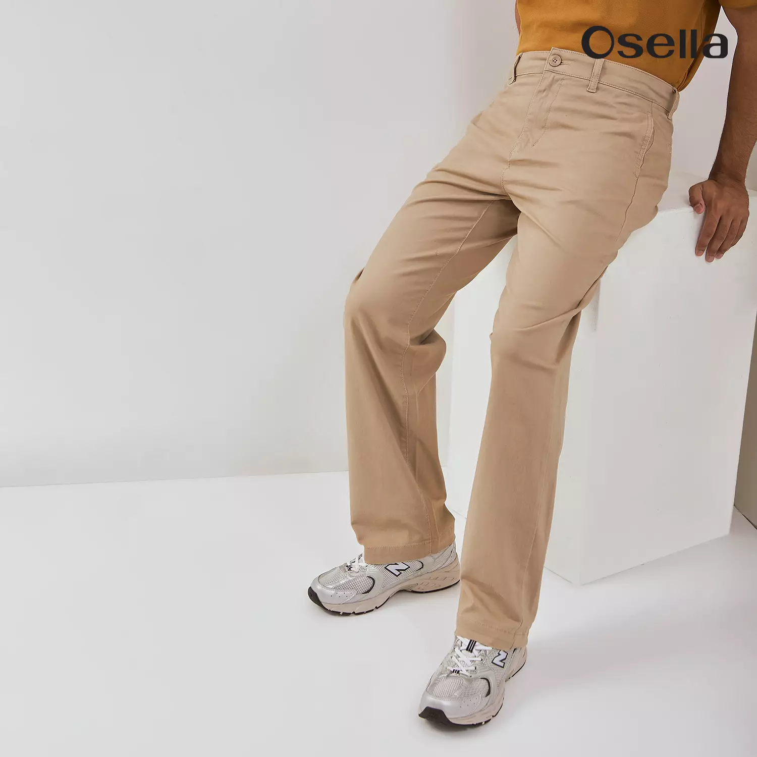Osella Fred Loose Fit Trousers 208P660138 | Celana Panjang Chinos Pria
