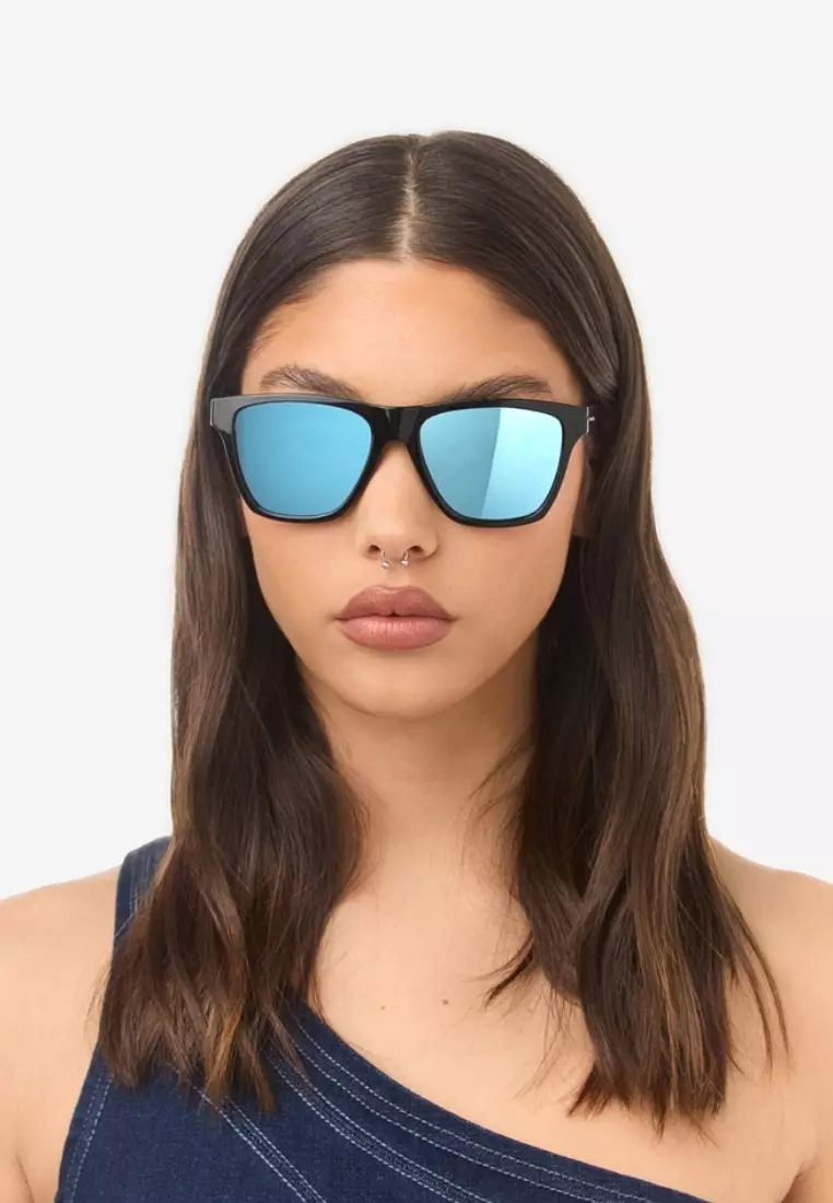 HAWKERS One Ls Rodeo Polarized Black Chrome Sunglasses For Men And Women, Unisex. Official Product Designed In Spain