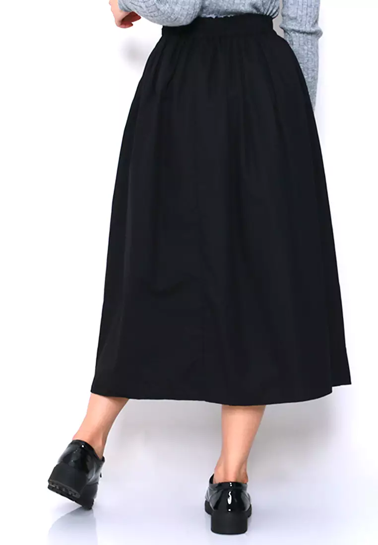 ALDA Poplin Midi Skirt