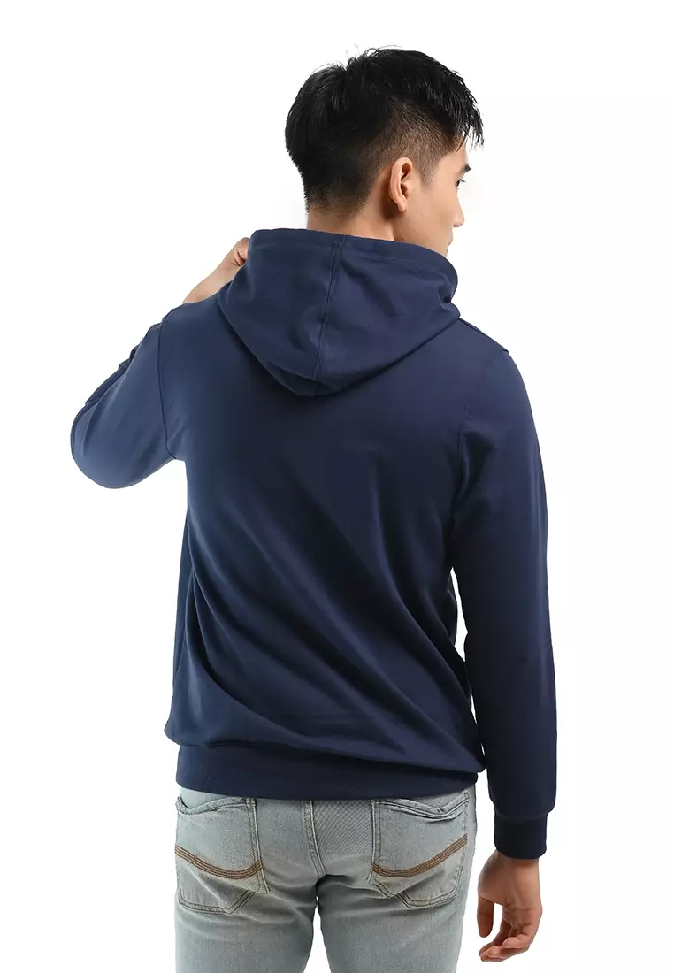 MANZONE - Sweater Hoodie Pria Relikan - Navy Warna NAVY