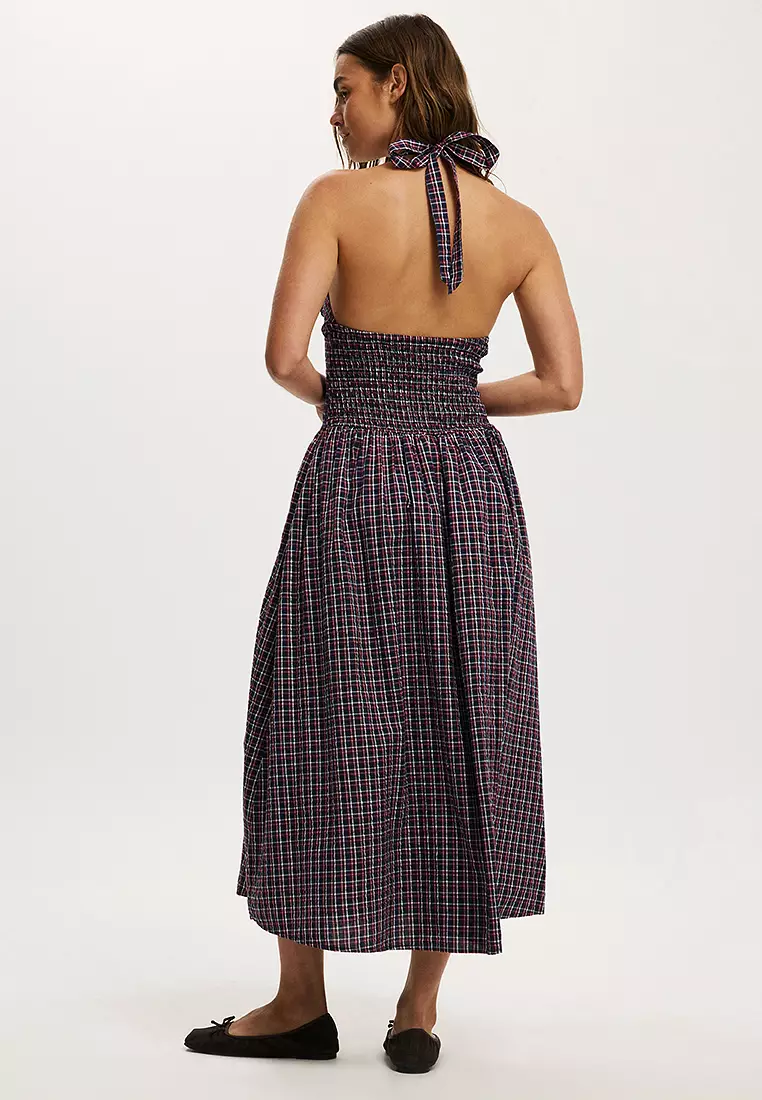 Kaity Halter Midi Dress