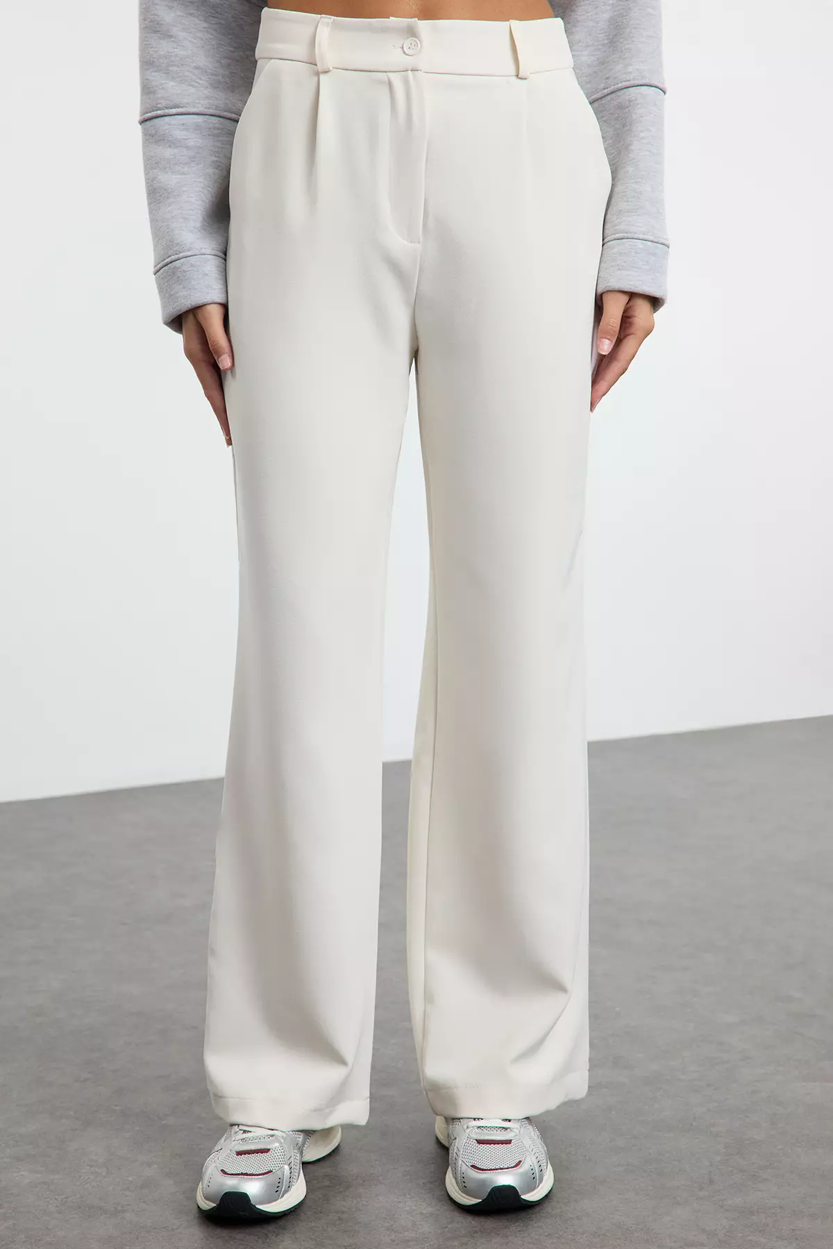High Waist Pleated Trousers