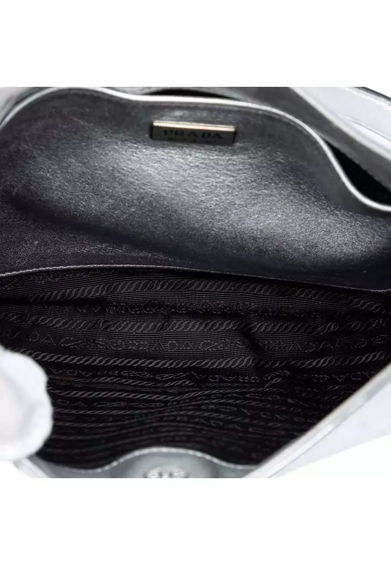 Pre-Loved Prada Spazzolato Leather Cleo Shoulder Bag