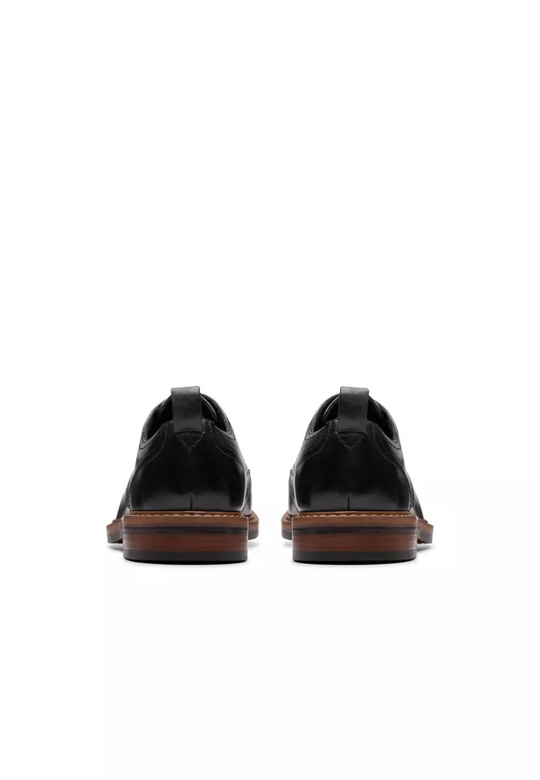 Mens Aldwin Lace Oxford Shoes - Black Leather