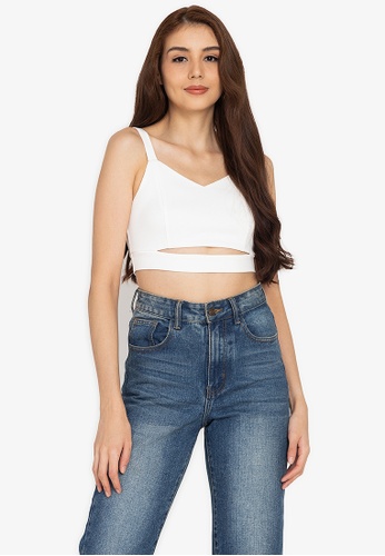 high low crop top