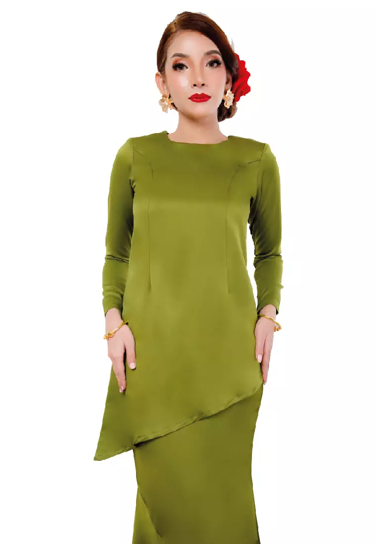 Kurung Modern Olive Green