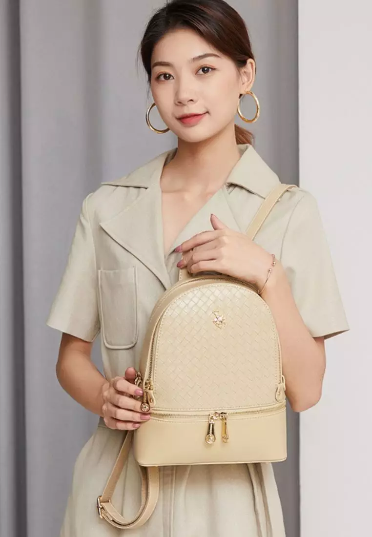 Women's Backpack - Beige