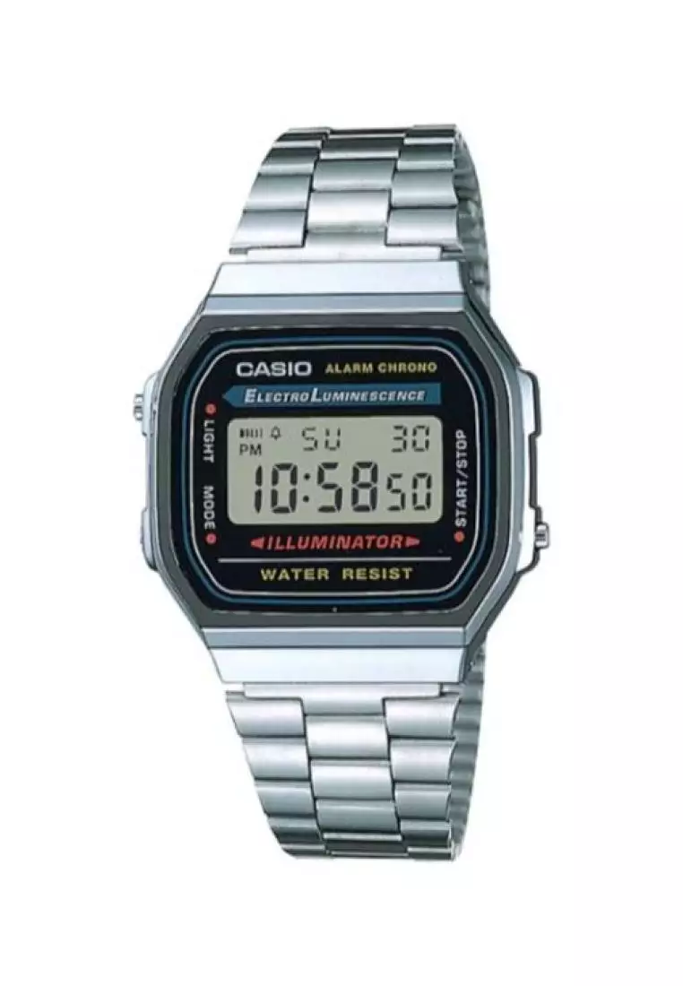 Buy Casio Casio Men s Vintage A168WA 1W Stainless Steel Band