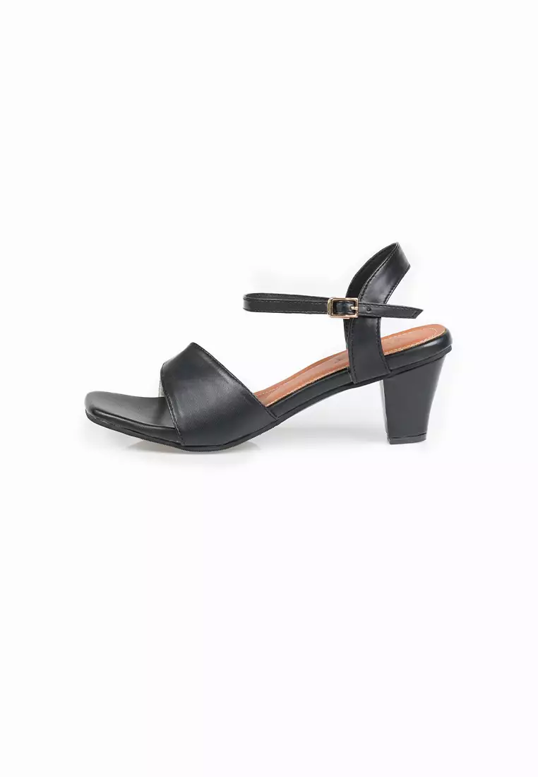 SEIS Divori Sandal Heels Pesta Wanita Hak 5 cm-Black