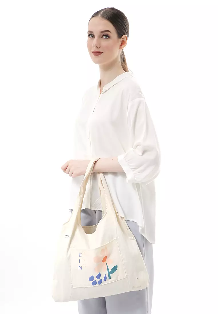 Jesika ToteBag Motif Grafik Made of High Quality Material - Bunga EIN