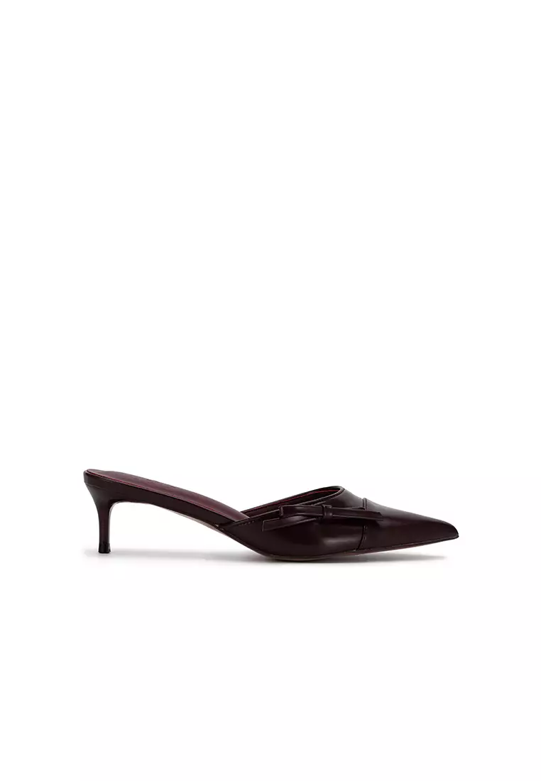 Discount on Nose  shoes - SKU: KITTEN HEEL MULE WITH BOW