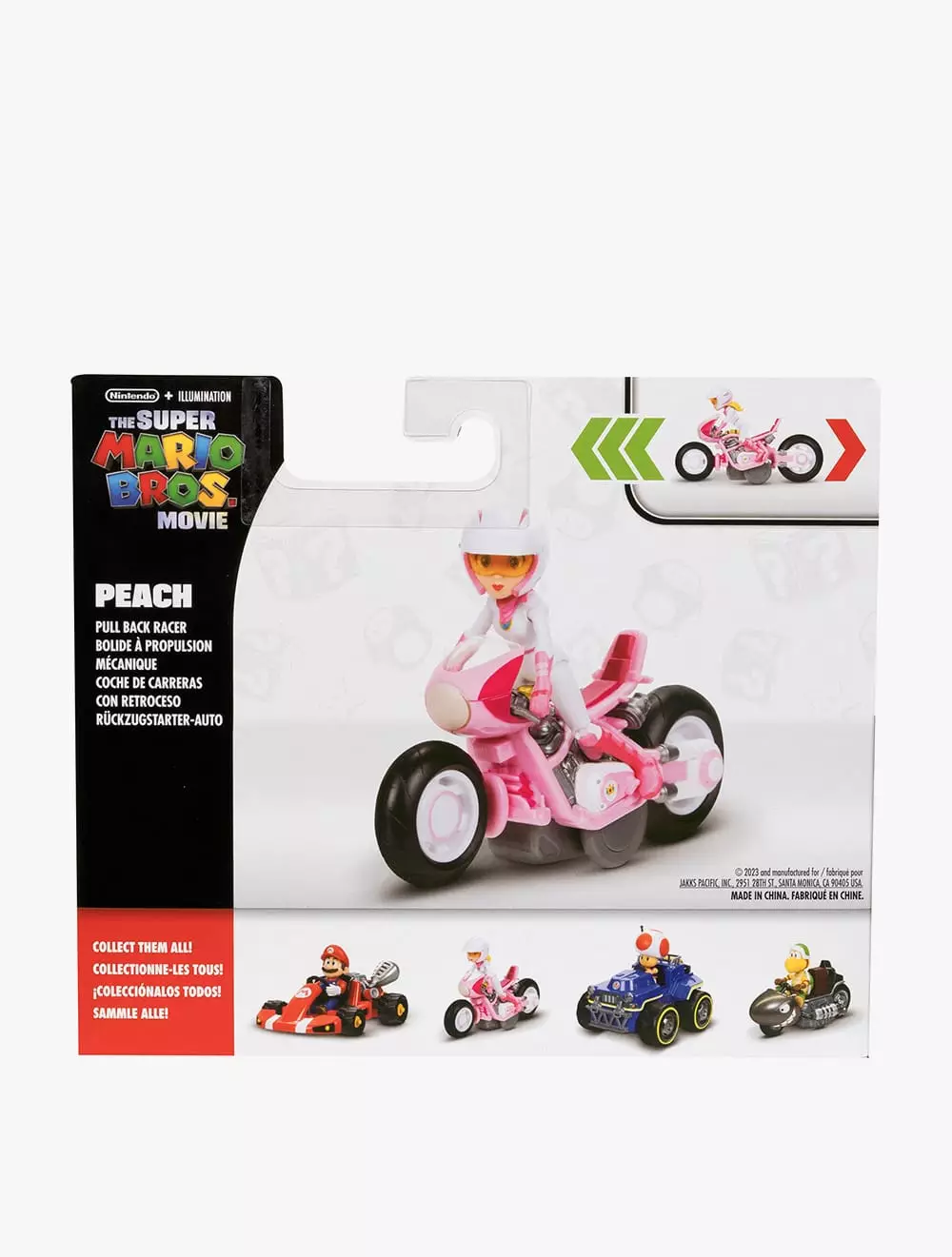 The Super Mario Bros Movie 2.5” Figure with Pull Back Racer – Peach - NTM41769I - multi