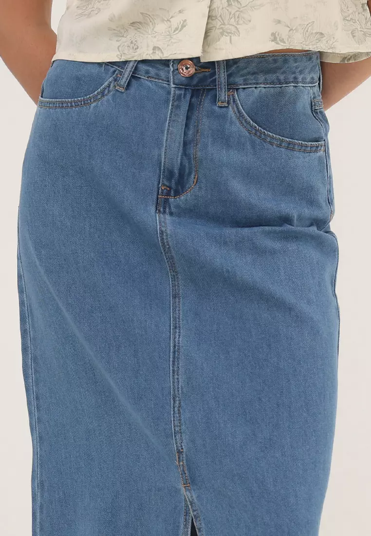 Denim Maxi Skirt Ladies