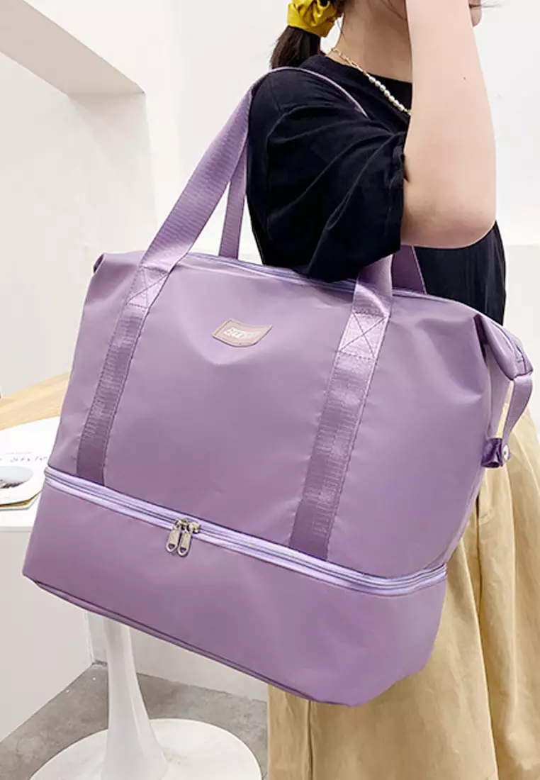 Simple nylon travel handbag
