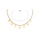 Glamorousky white Fashion Simple Plated Gold Star Moon Cubic Zirconia Necklace 79C97ACECBE681GS_2