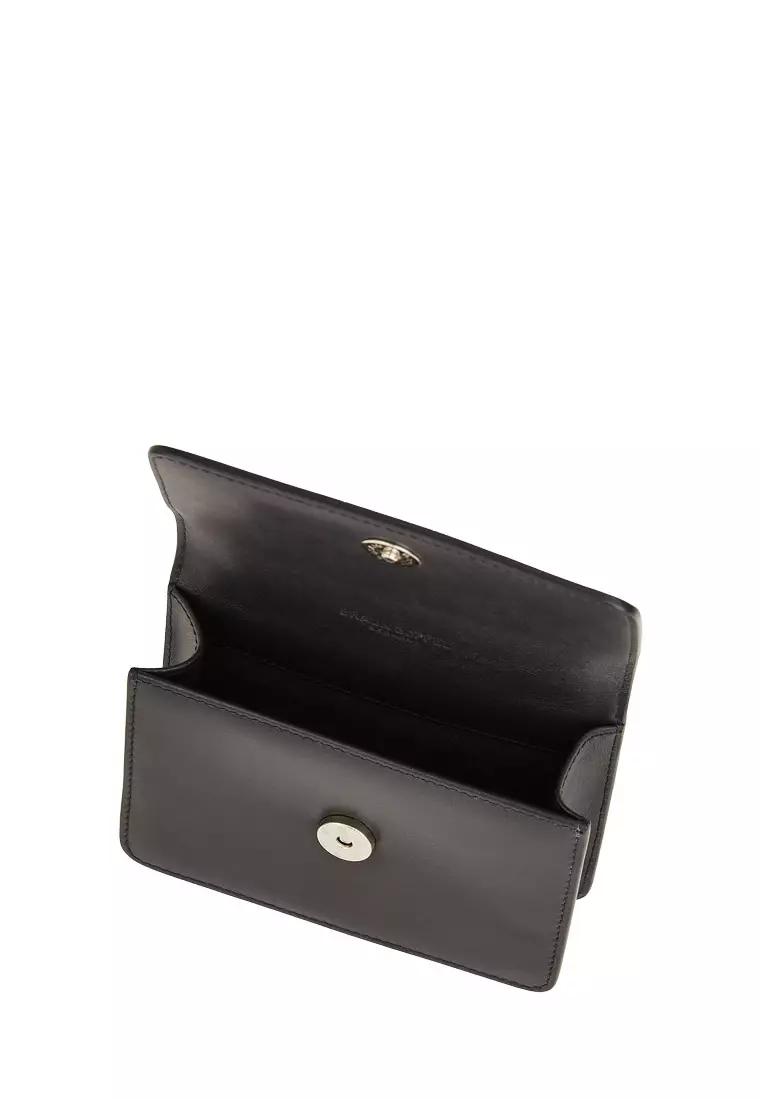 Burls Neck Wallet In Black