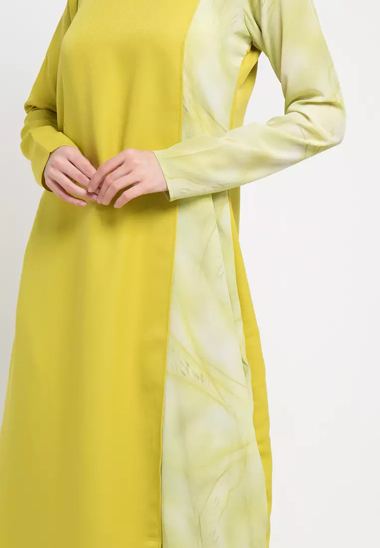 Andina Maxi Dress In Green  Print