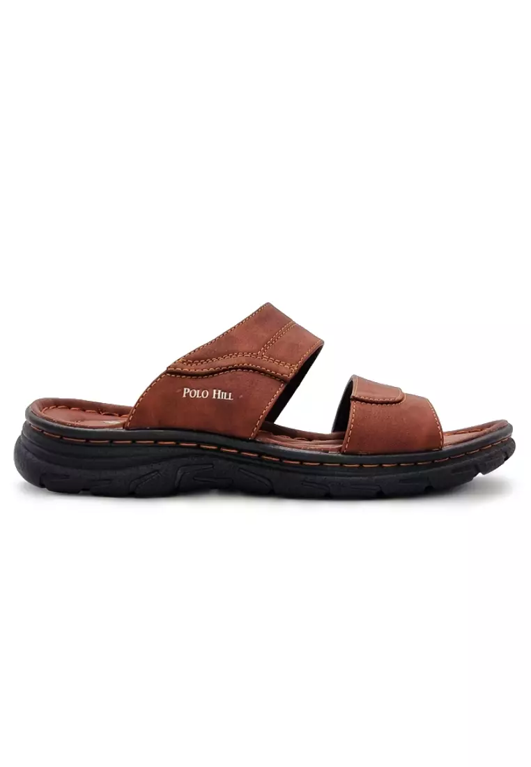 Discount on Polo Hill  shoes - SKU: Polo Hill Men Double Band Slide Sandals
