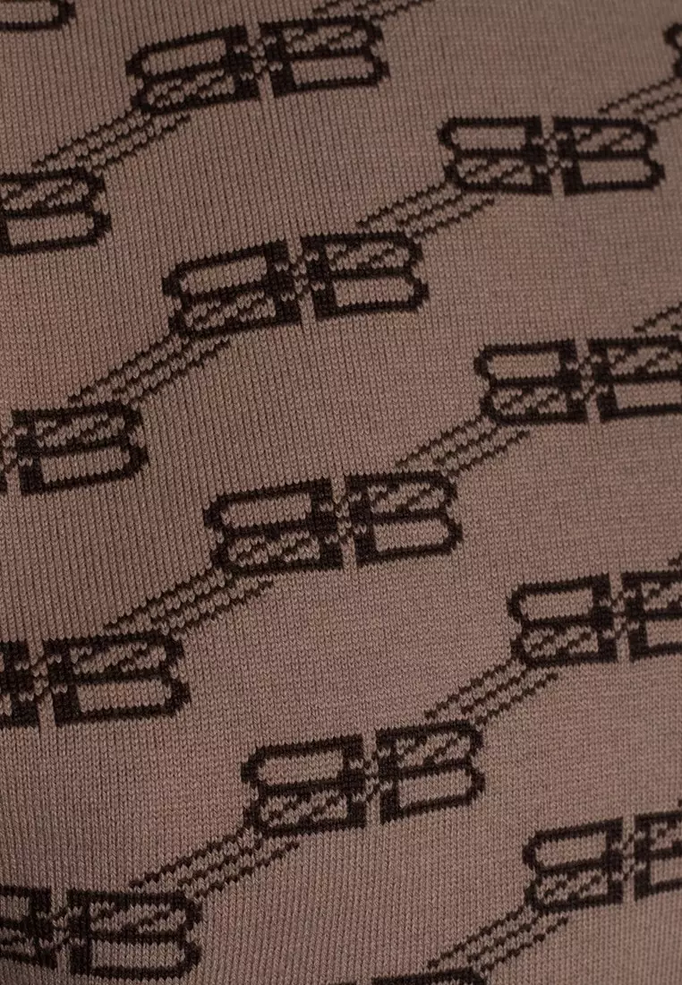BB Monogram 針織毛衣(棕色)