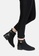 London Rag black Suede Ankle Boots with Strap and Shiny Diamond Buckle SH1781 EE8FCSH8715A44GS_8