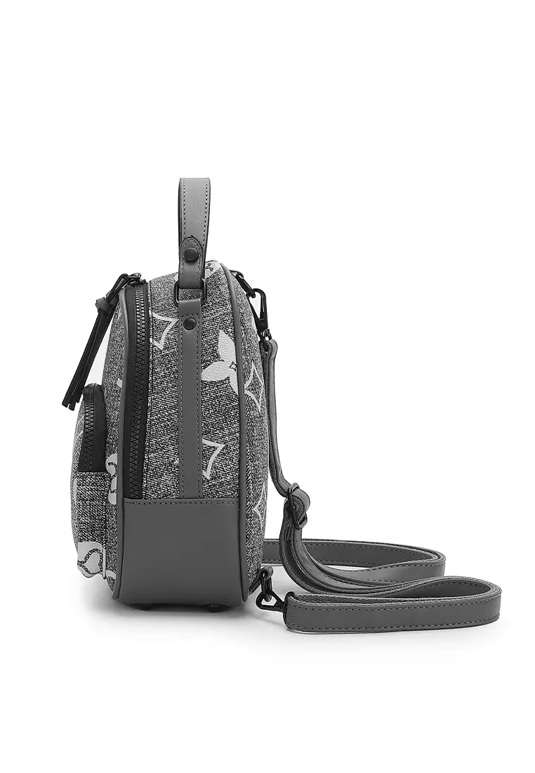 Women's Monogram Mini Backpack - Grey