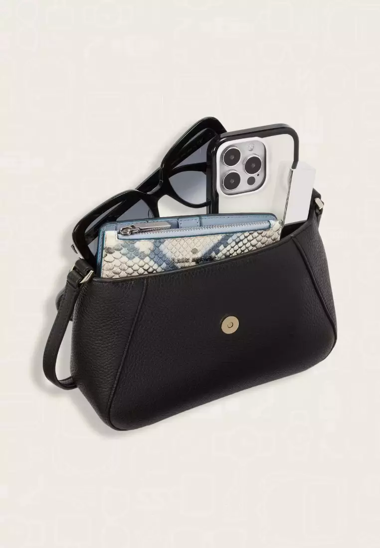 Kate Spade Monica Mini Flap Crossbody Black