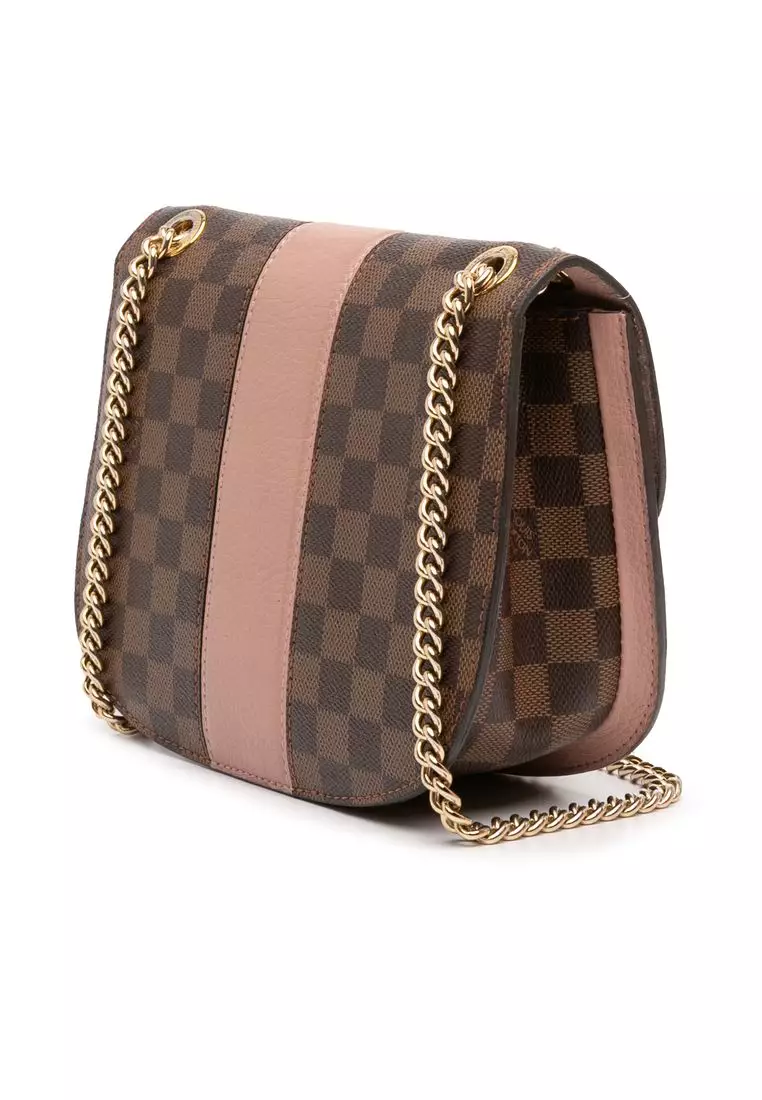 Pre-Loved Louis Vuitton Damier Ebene Cuir Taurillon Wight