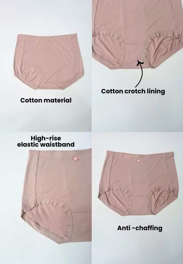 6 Pack Azalea Plus Size High Waisted Panties Bundle B