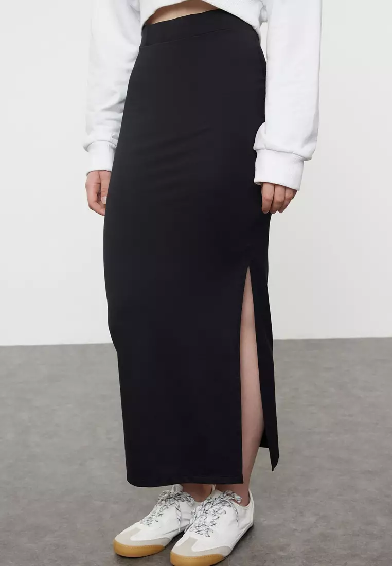 Jual Trendyol Skirt with Slit Original 2025 ZALORA Indonesia ®