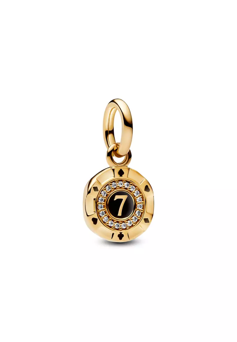 Pandora 14K Gold Plated Lucky Chip Dangle Charm
