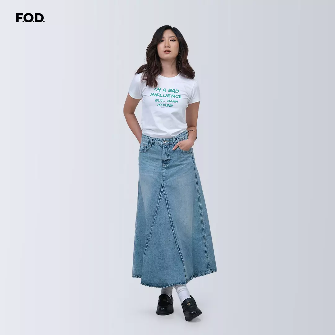 Rok Wanita Natta Light Blue