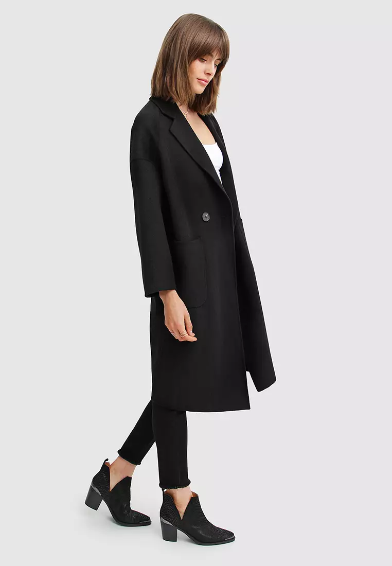 Publisher Double-Breasted Wool Blend Coat