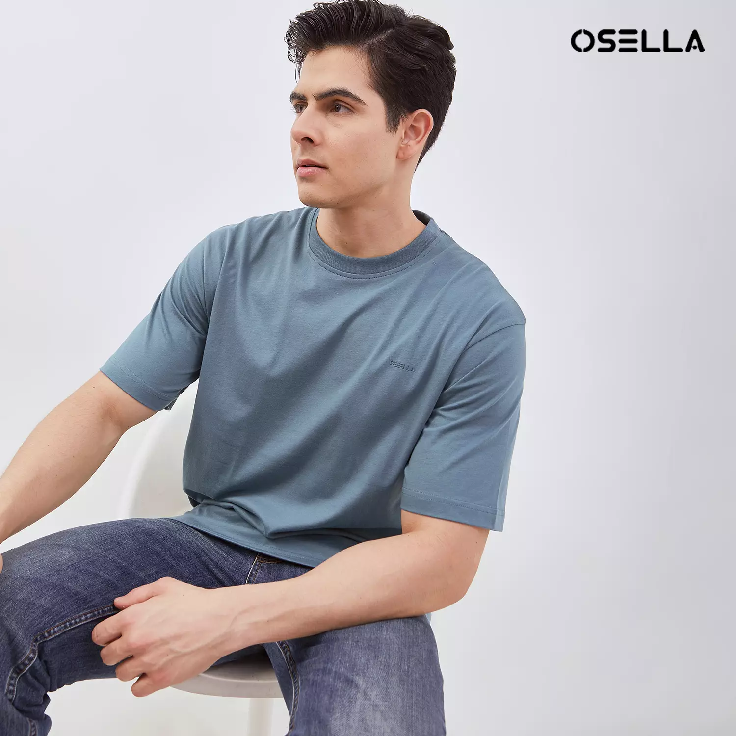 Osella Basic Reguler Fit T-Shirt 3072500360 | Atasan Kaos Basic Lengan Pendek Laki Laki