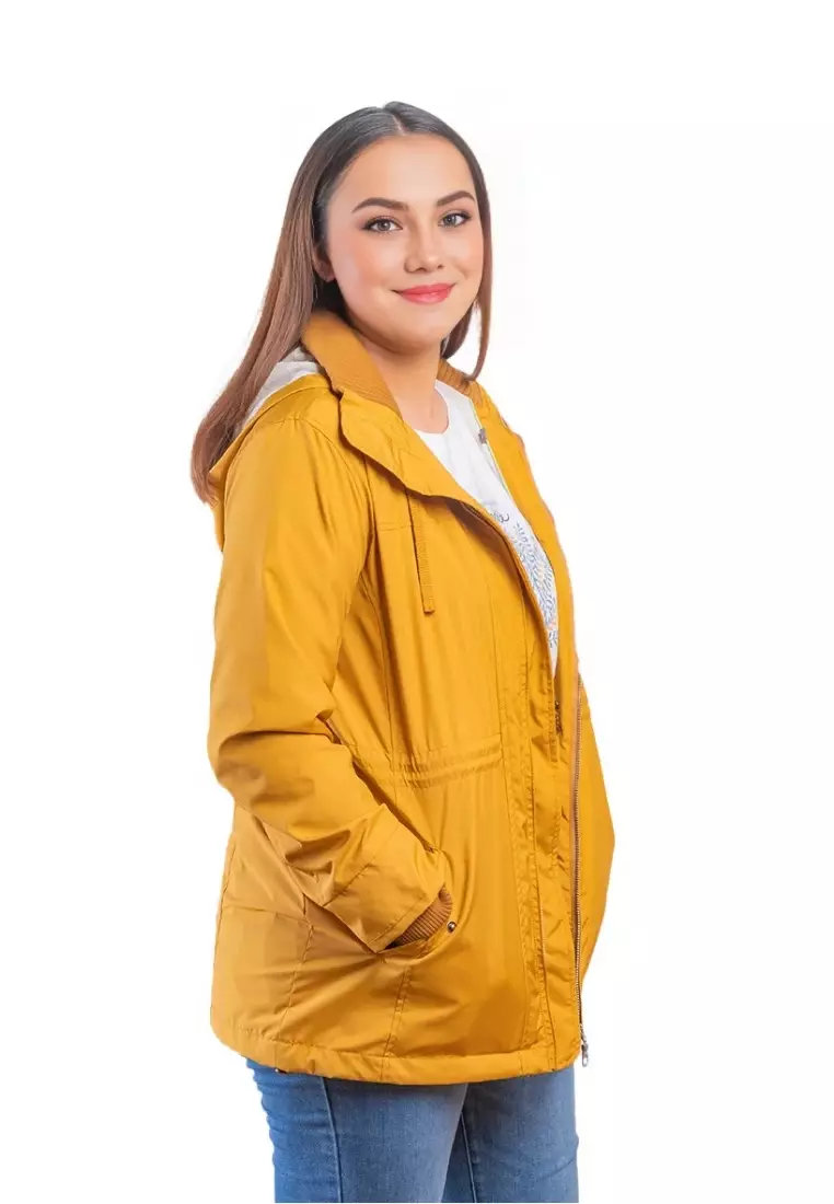 C2 Arzena Yellow Casual Jacket Wanita