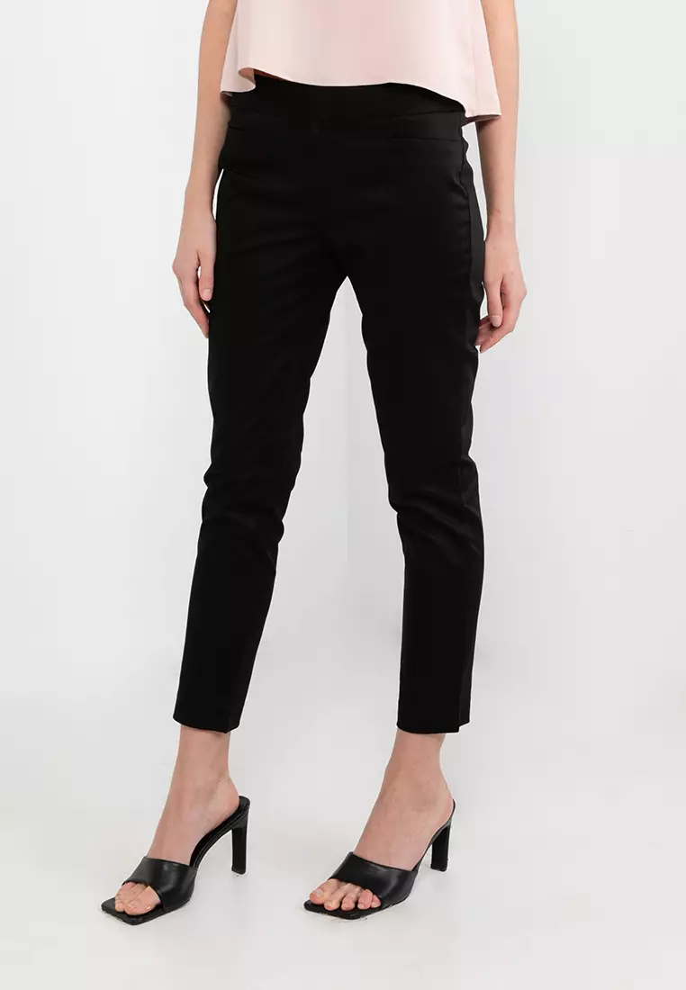 Satin hotsell cropped pants
