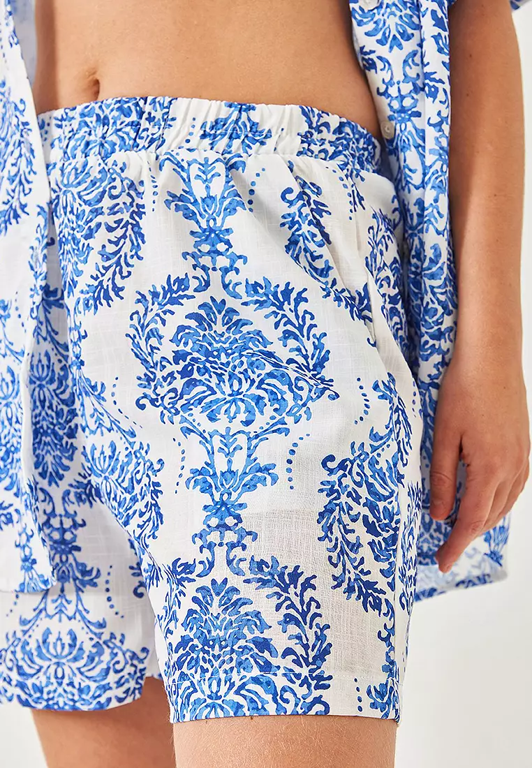 Printed Shirt & Shorts Set
