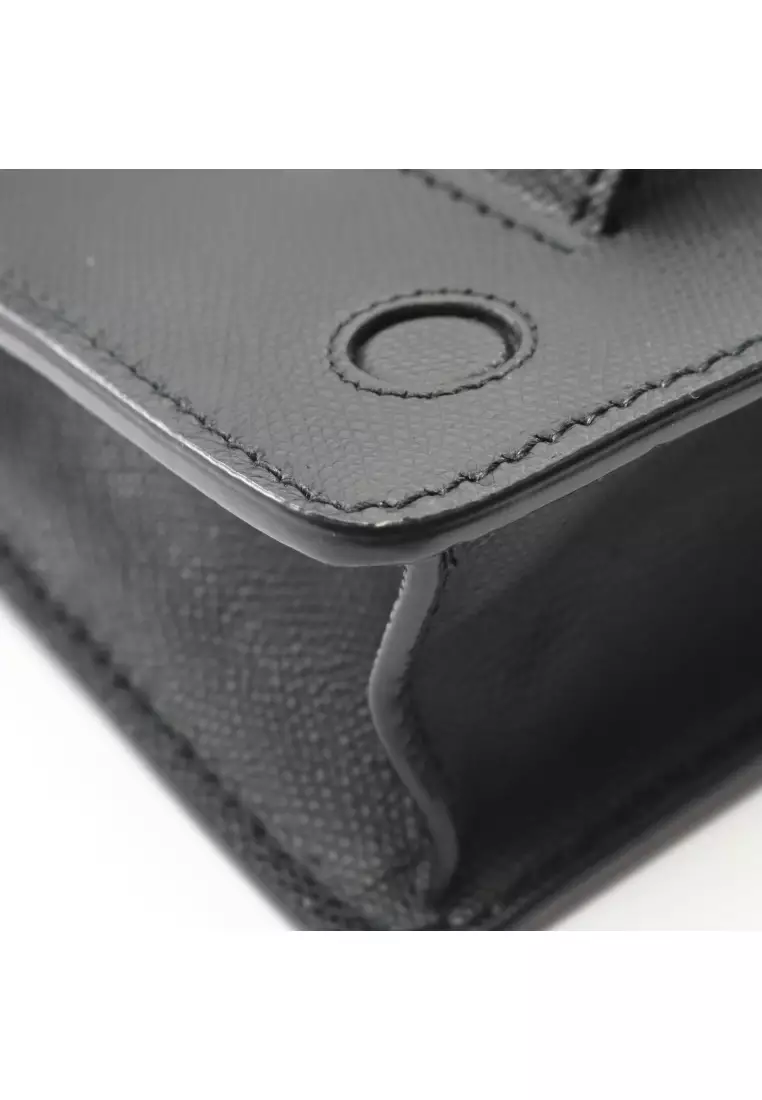 Pre-Loved Christian Dior J'ADIOR Jadior chain shoulder bag leather black