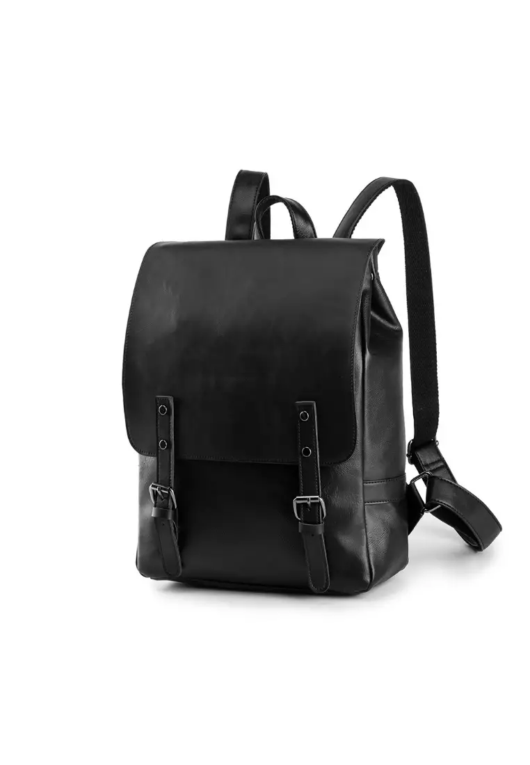 black leather computer bags