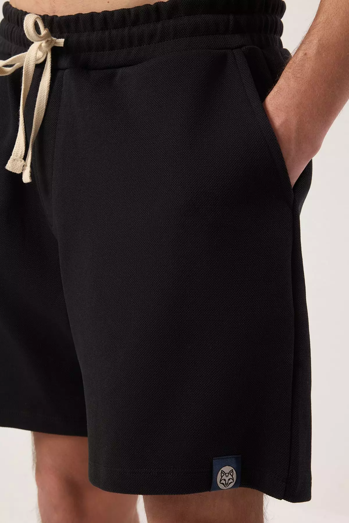 Black Oversize Thick 100% Cotton T-shirt Shorts Tracksuit