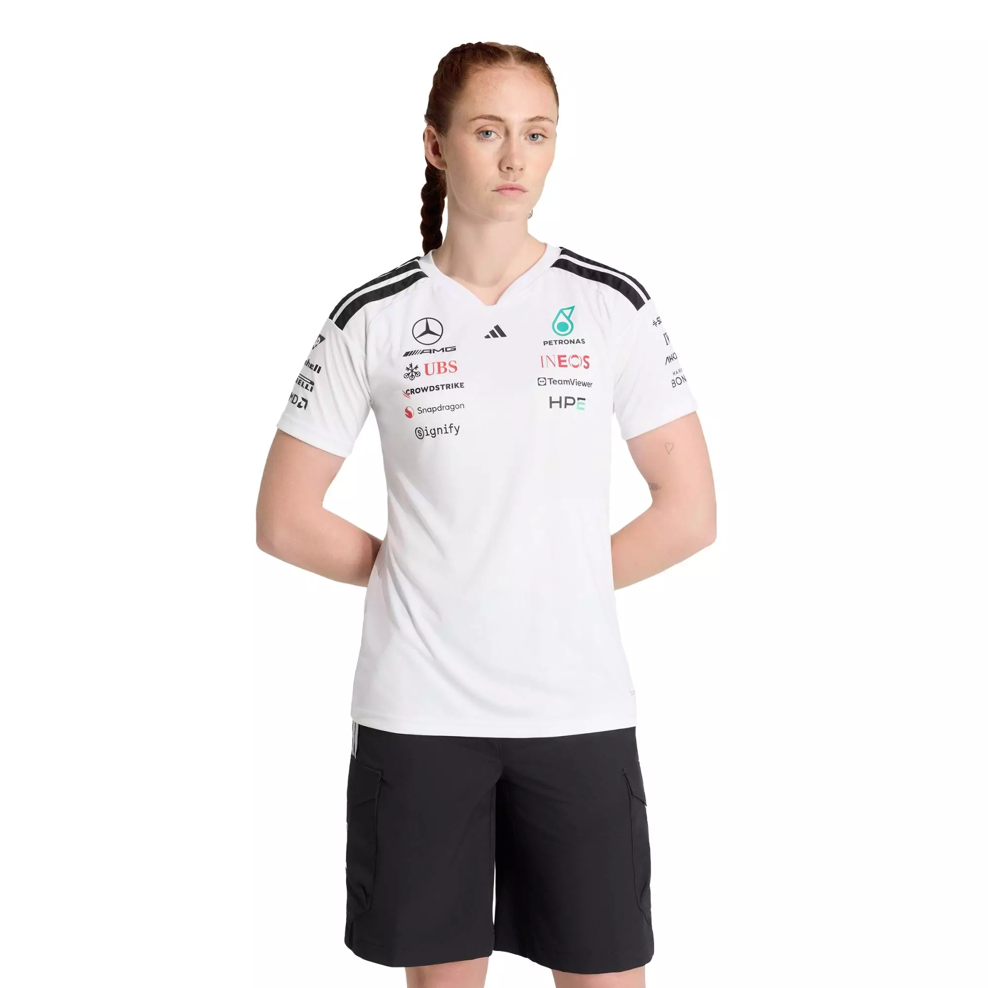 Motorsport MERCEDES - AMG PETRONAS FORMULA 1 TEAM DRIVER JERSEY Women White KF0163