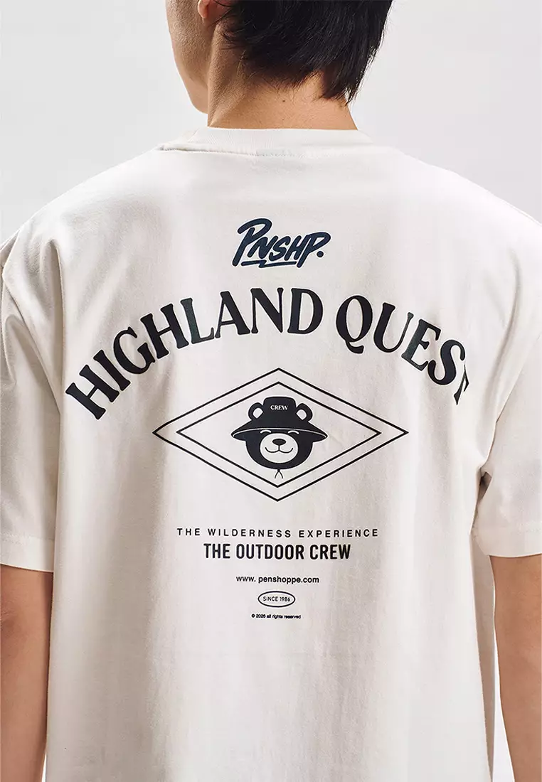 Crew Bear Highland Quest Relaxed Graphic T-Shirt
