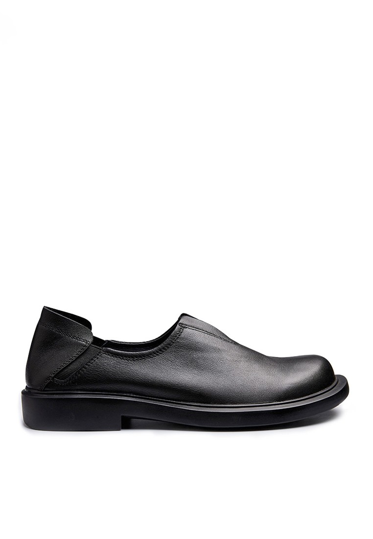 VANSA Top Layer Cowhide Buckle Slip-on Loafer VSM-C2974
